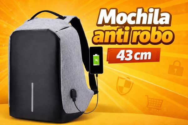 Mochila antirrobo 43x26x11cm